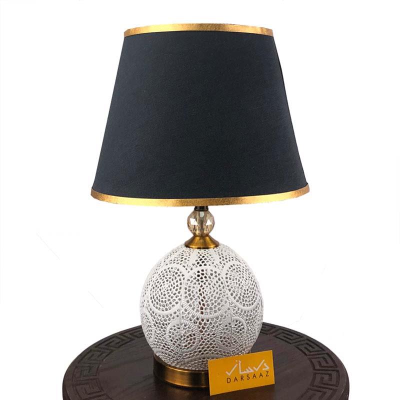 Pair of Double Light Metallic Mesh Lamps for Bedroom