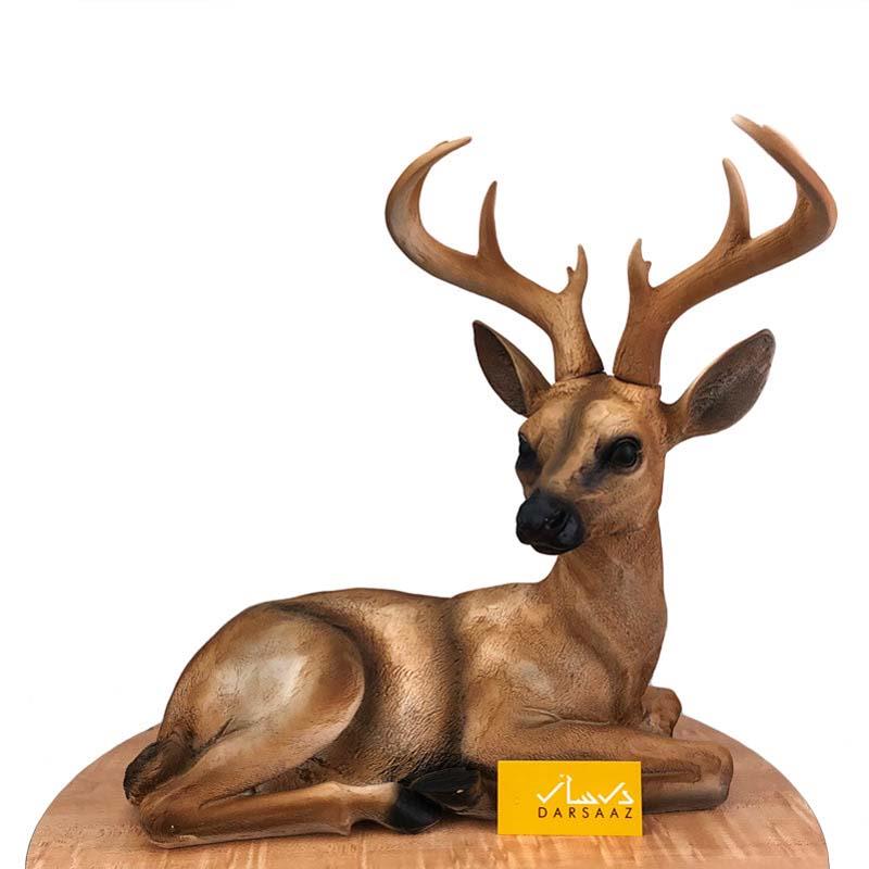 Brown Reindeer Figurine For Sitting Room Decor