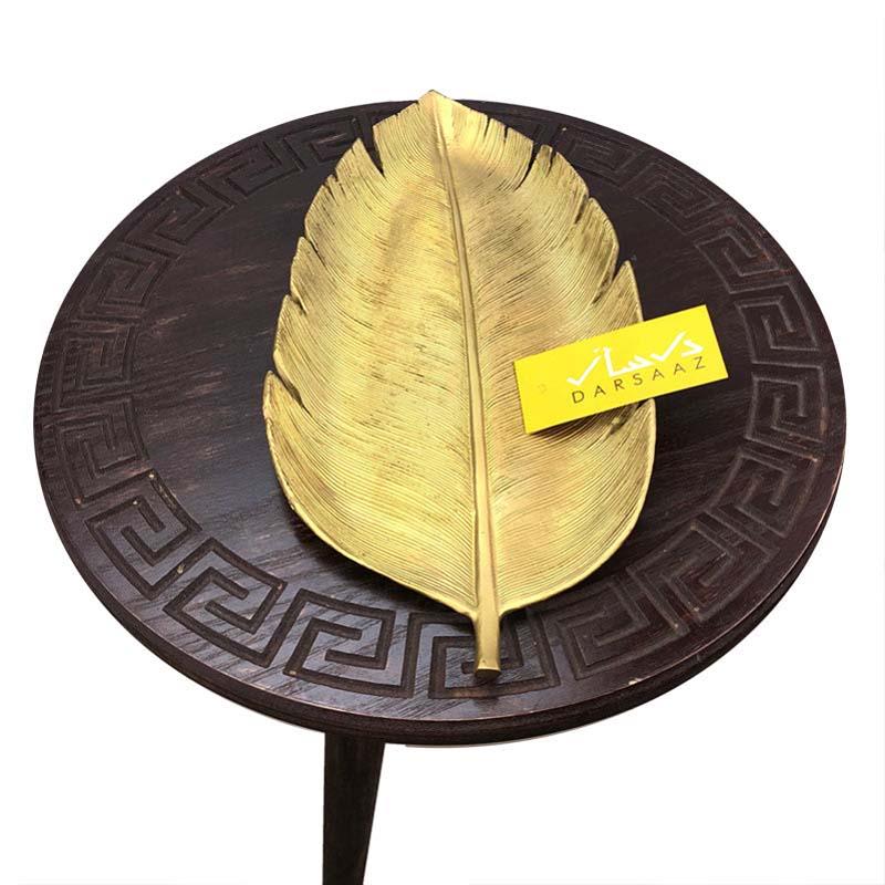 Light Golden Leaf Decorative Tray For Room Decor