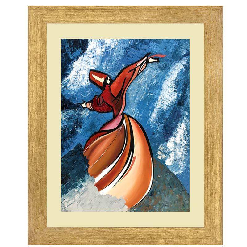 Dancing Sufi Wall Art Hanging Frame For Home & Wall Decor - DARSAAZ