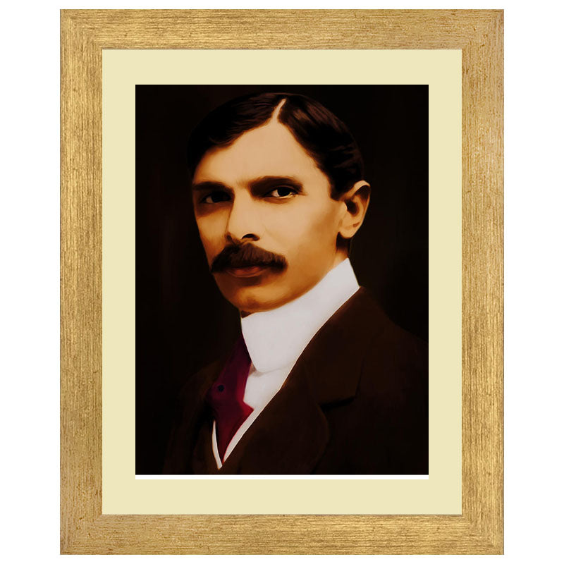 Young Quaid Portrait Wall Art Frame For Home and Office Decor - Darsaaz