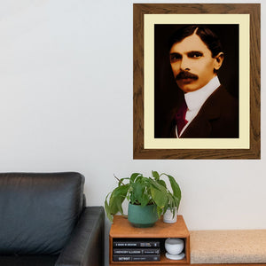 Young Quaid Portrait Wall Art Frame For Home and Office Decor - Darsaaz