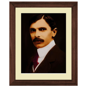 Young Quaid Portrait Wall Art Frame For Home and Office Decor - Darsaaz