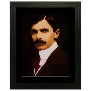 Young Quaid Portrait Wall Art Frame For Home and Office Decor - Darsaaz