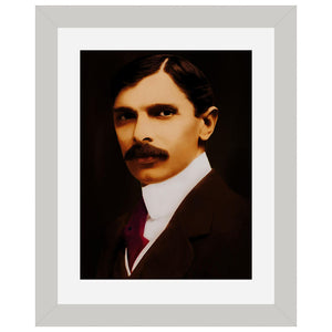 Young Quaid Portrait Wall Art Frame For Home and Office Decor - Darsaaz