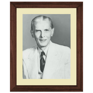 Quaid E Azam Portrait Wall Art Frame For Home and Office Decor - Darsaaz