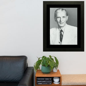 Quaid E Azam Portrait Wall Art Frame For Home and Office Decor - Darsaaz