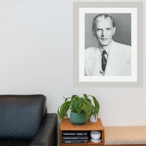 Quaid E Azam Portrait Wall Art Frame For Home and Office Decor - Darsaaz