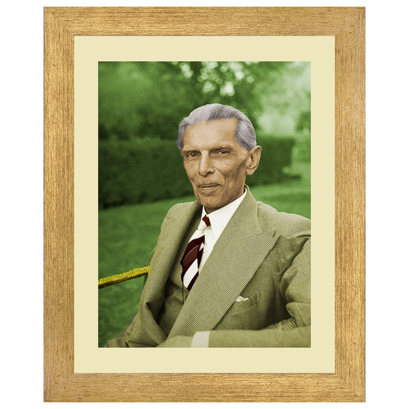 Quaid E Azam Portrait Wall Art Frame For Home and Office Decor - Darsaaz