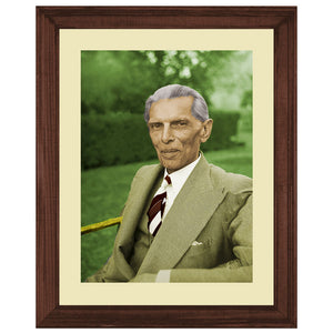 Quaid E Azam Portrait Wall Art Frame For Home and Office Decor - Darsaaz