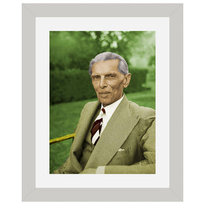 Quaid E Azam Portrait Wall Art Frame For Home and Office Decor - Darsaaz