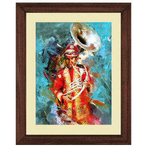 Punjabi Folk Music Artist Portrait Wall Art Frame For Home and Office Decor - Darsaaz