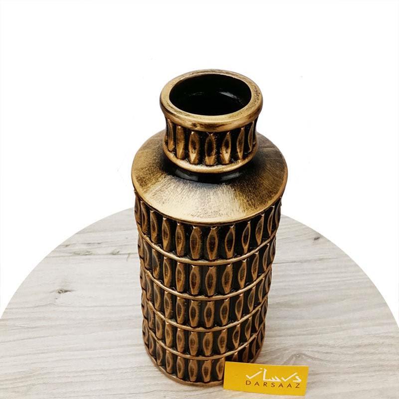 Black and Gold Pisa Vase Decoration Piece for Home Decor