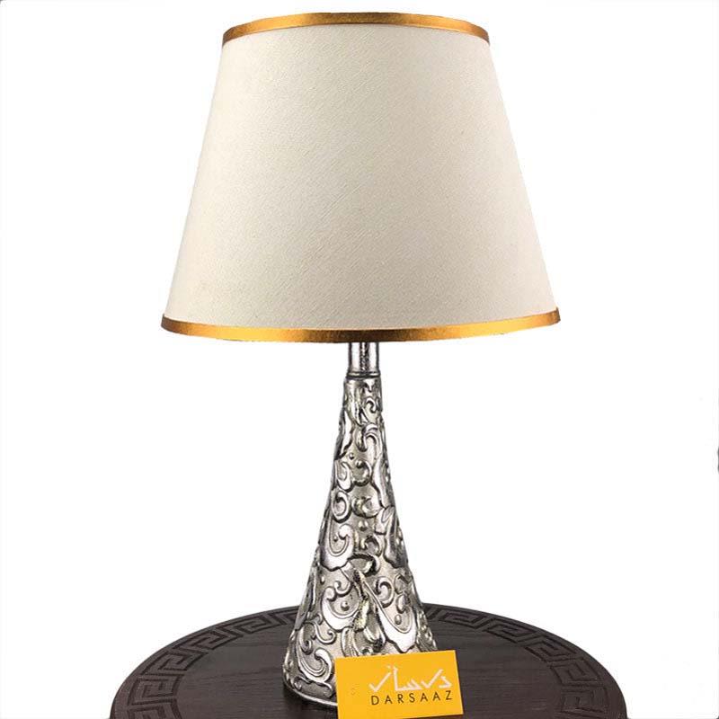shiny silver table lamps