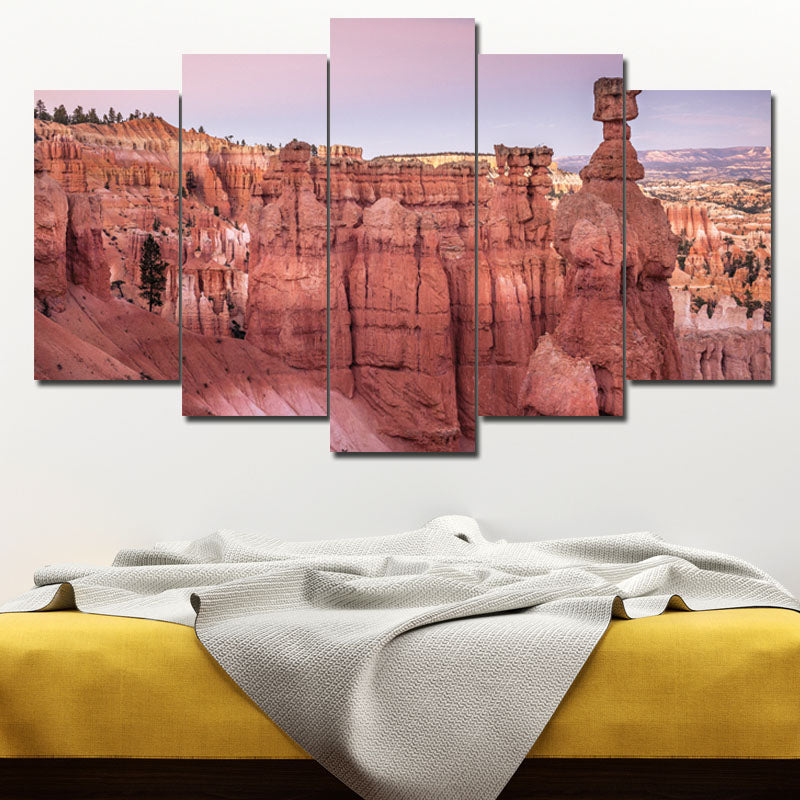 Set of 5 Rocky Mountains Panel Set for Wall Decor - DARSAAZ