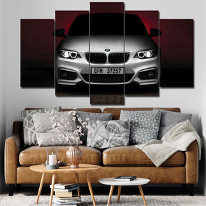 Set of 5 BMW In Dark Panel Set for Wall Decor - DARSAAZ