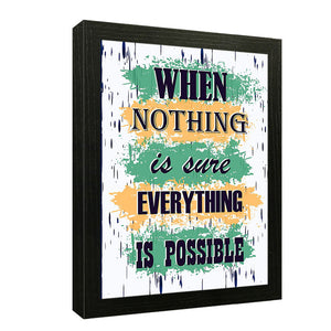 Motivational Quotational Wall Art Frame For Home and Office Decor - Darsaaz