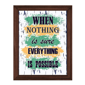 Motivational Quotational Wall Art Frame For Home and Office Decor - Darsaaz