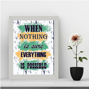 Motivational Quotational Wall Art Frame For Home and Office Decor - Darsaaz