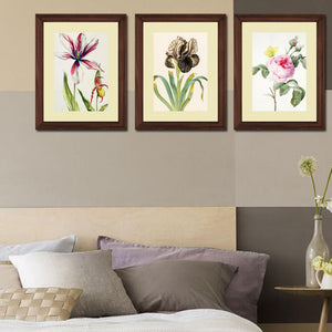 Set of 3 Floral Wall Art Hanging Frame For Wall Decor - DARSAAZ