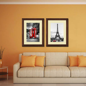 Set of 2 Paris Wall Art Hanging Frame For Wall Decor - DARSAAZ