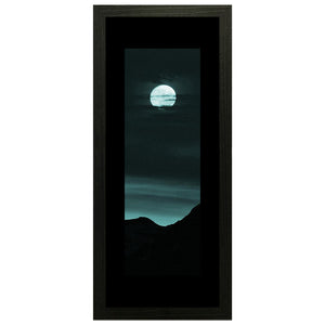 Set of 2 Moon and Mountain Wall Art Hanging Frame For Wall Decor - DARSAAZ