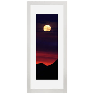 Set of 2 Moon and Mountain Wall Art Hanging Frame For Wall Decor - DARSAAZ