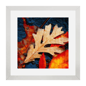 Set of 2 Rusty Leaves Wall Art Hanging Frame For Wall Decor - DARSAAZ