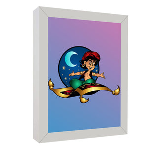 Aladdin Themed Wall Art Frame For Home and Kid Room Decor - Darsaaz