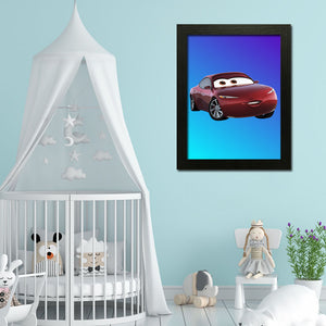 Cars Themed Wall Art Frame For Home and Kid Room Decor - Darsaaz