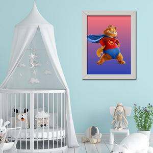 Garfeild Themed Wall Art Frame For Home and Kid Room Decor - Darsaaz