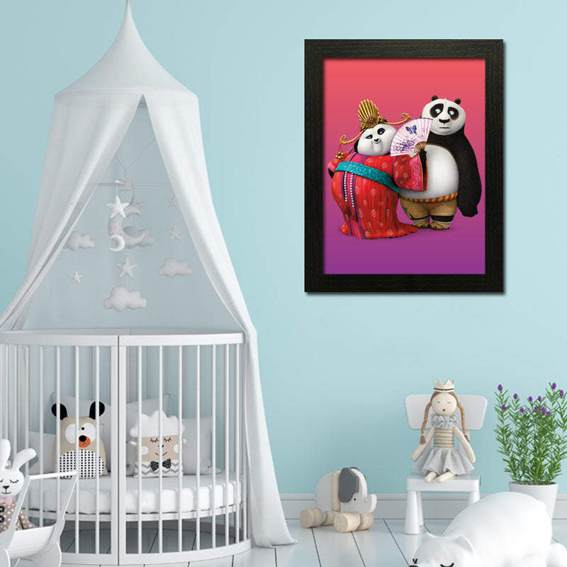 Kung Fu Panda Themed Wall Art Frame For Home and Kid Room Decor - Darsaaz