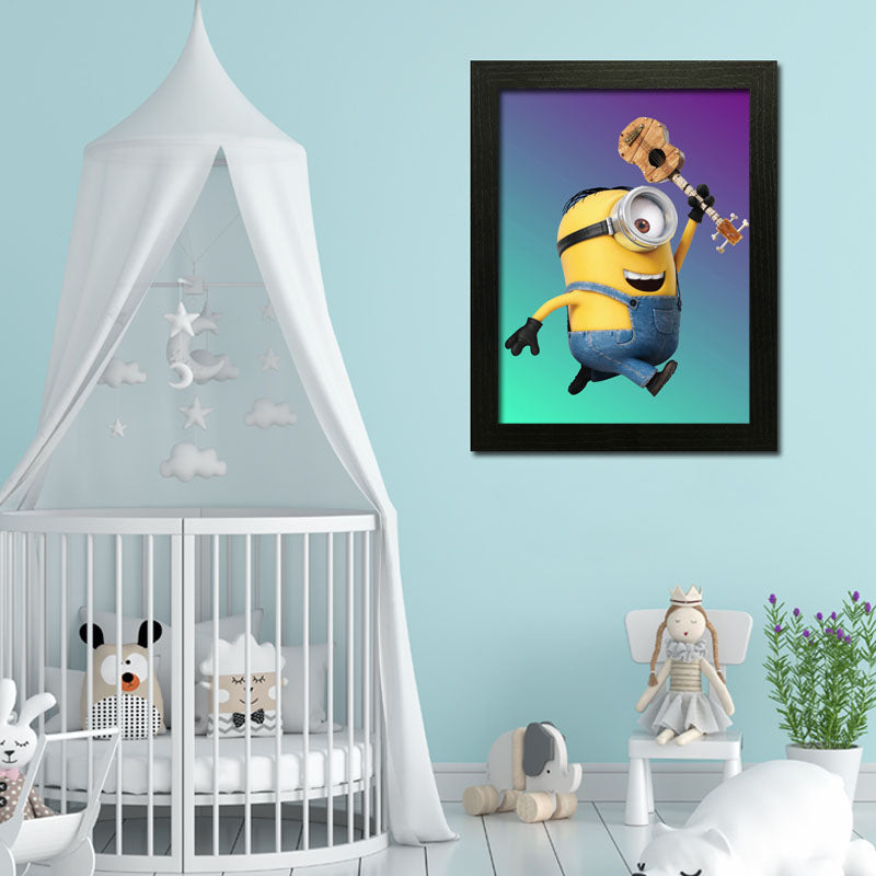 Minions Themed Wall Art Frame For Home and Kid Room Decor - Darsaaz