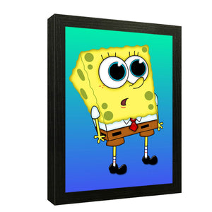 Sponge Bob Themed Wall Art Frame For Home and Kid Room Decor - Darsaaz