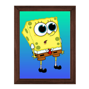 Sponge Bob Themed Wall Art Frame For Home and Kid Room Decor - Darsaaz