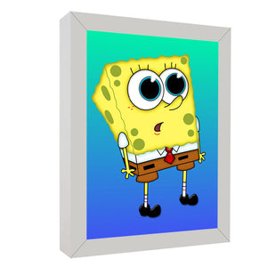 Sponge Bob Themed Wall Art Frame For Home and Kid Room Decor - Darsaaz