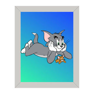 Tom And Jerry Themed Wall Art Frame For Home and Kid Room Decor - Darsaaz