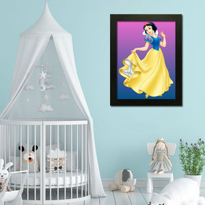 Snow White Themed Wall Art Frame For Home and Kid Room Decor - Darsaaz