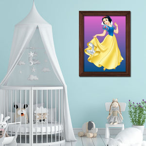 Snow White Themed Wall Art Frame For Home and Kid Room Decor - Darsaaz