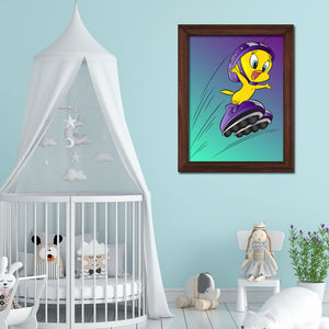 Tweety Themed Wall Art Frame For Home and Kid Room Decor - Darsaaz