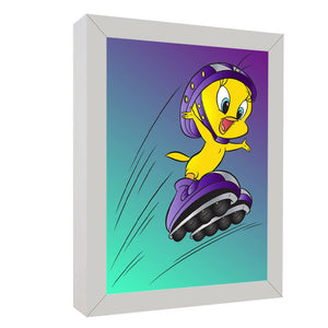 Tweety Themed Wall Art Frame For Home and Kid Room Decor - Darsaaz