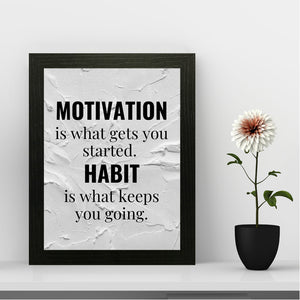 Gym Motivation Wall Art Frame For Home and Gym Decor - Darsaaz