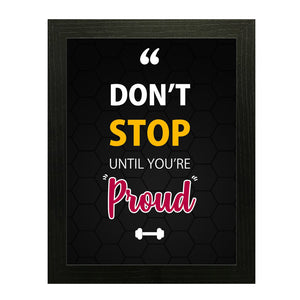 Gym Motivation Wall Art Frame For Home and Gym Decor - Darsaaz