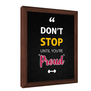 Gym Motivation Wall Art Frame For Home and Gym Decor - Darsaaz