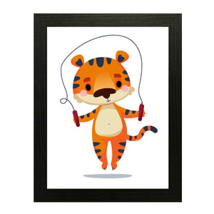 Set of 3 Tigers Wall Art Frame For Home and Kid Room Decor - Darsaaz