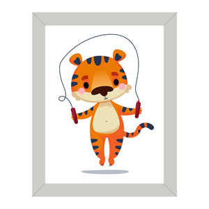 Set of 3 Tigers Wall Art Frame For Home and Kid Room Decor - Darsaaz