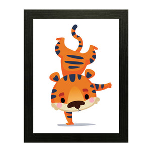 Set of 3 Tigers Wall Art Frame For Home and Kid Room Decor - Darsaaz