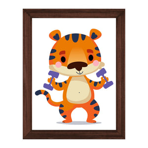 Set of 3 Tigers Wall Art Frame For Home and Kid Room Decor - Darsaaz